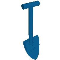 Lego Equipment Shovel [Fabuland] / Blue