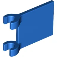 Flag 2 x 2 Square, Flat Clip Edge [Thick Clips] / Blue