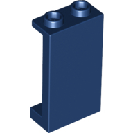 Lego Panel 1 x 2 x 3 [Side Supports / Hollow Studs] / Dark Blue