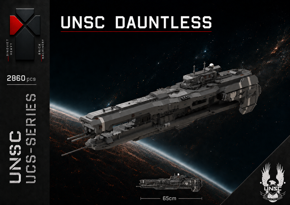 Lego Strident-class heavy Frigate - UNSC Dauntless