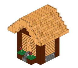 Small plains village house