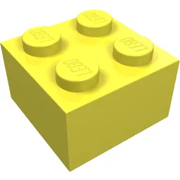 Brick 2 x 2 / Bright Light Yellow