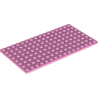 Lego Plate 8 x 16 / Bright Pink