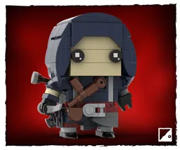 Assassin's Creed Shadows LEGO Brickheadz MOC ~ Naoe