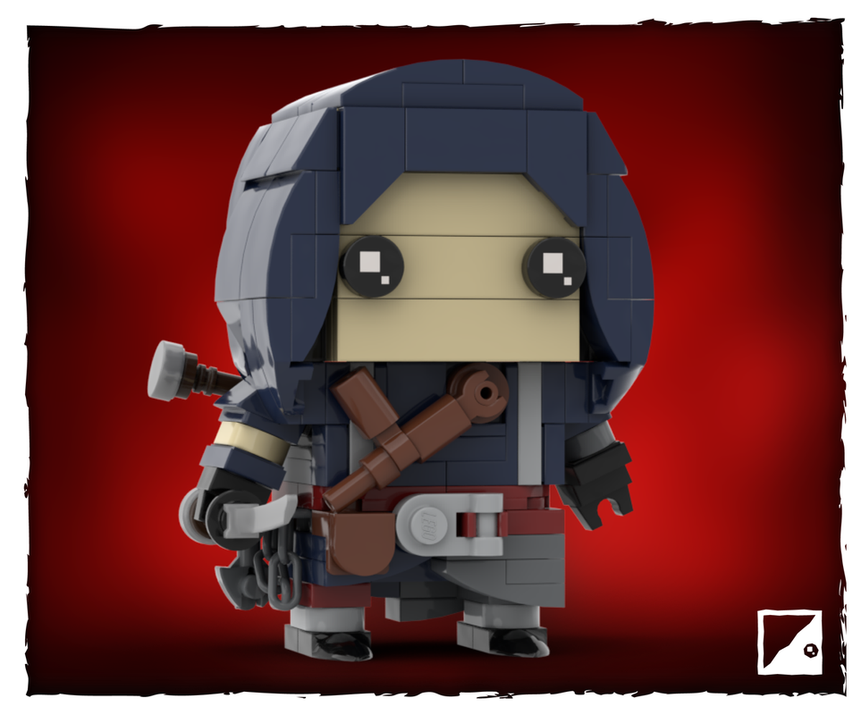 Lego Assassin's Creed Shadows LEGO Brickheadz MOC ~ Naoe