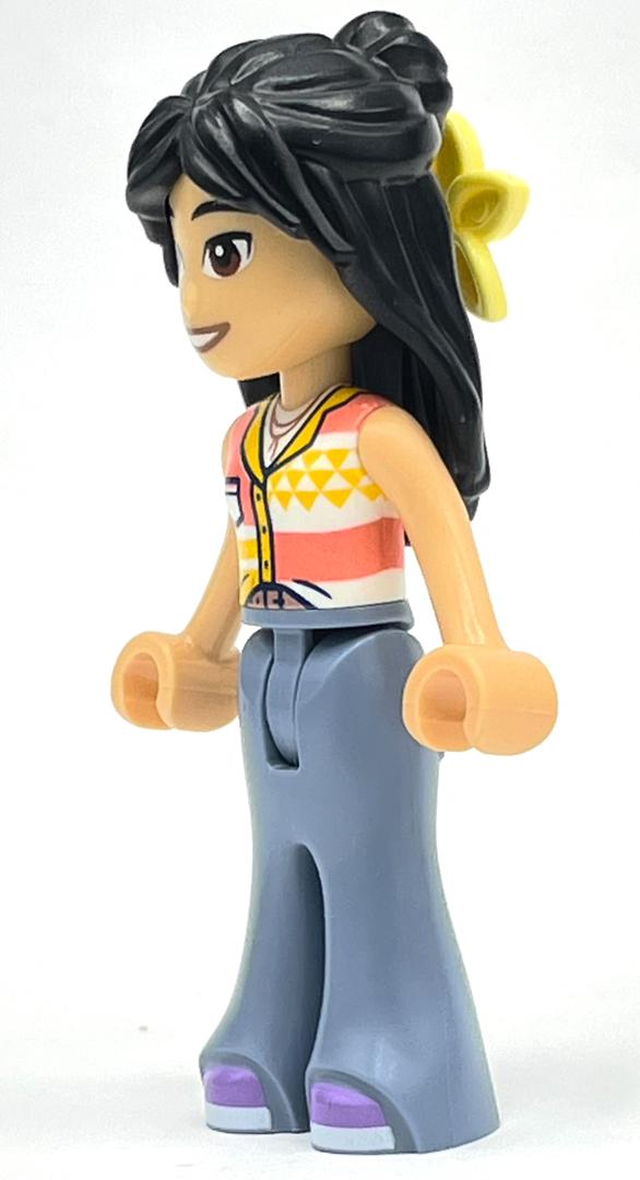 Lego Liann - Coral/Bright Light Orange Top, Sand Blue Legs, Flower