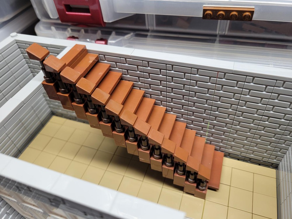 Lego Bricksculpt Bank Stairs