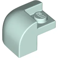 Brick Round, Curved 2 x 2 x 1 1/3, Corner / Light Aqua