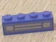 Brick 1 x 4 with Car Grille Chrome Pattern (Surface Print)