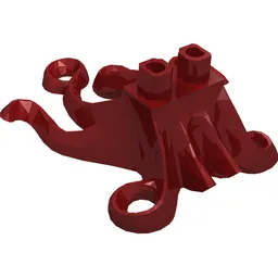 Lower Body with Tentacles / Dark Red