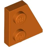 Wedge Plate 2 x 2 Right / Reddish Orange