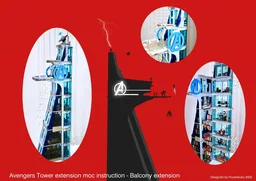 76166 Avengers Tower extension moc