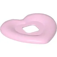 Clikits Icon Accent, Heart 3 3/8 x 3 3/8 with Raised Border / Trans-Pink