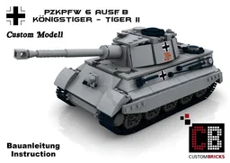 Custom WW2 German Kingtiger Tank PzKpfw VI Auf.B