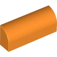 Brick Curved 1 x 4 x 1 1/3 No Studs / Orange