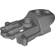 Large Figure Limb Cover (Toa Inika) / Flat Silver