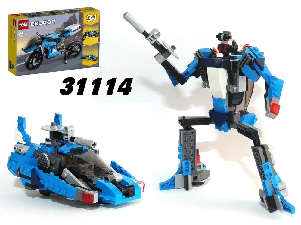 Lego Transformer Speedboat from LEGO Creator 31114: Superbike