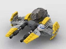 Eta-2 Actis-Class Light Interceptor (Anakin's Jedi Interceptor) Minifig Scale