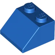 Brick Sloped 45° 2 x 2 / Blue