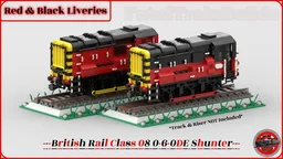 British Rail Class 08 Shunters (8W) (Red & Black)