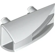 Fairing 1 x 4 Side Flaring Intake with Two Pins / White