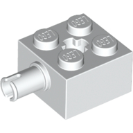 Lego Brick Special 2 x 2 with Pin and Axle Hole / White