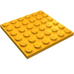 Plate 6 x 6 / Medium Orange