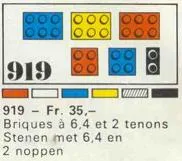 31 bricks with 2, 4 and 6 studs