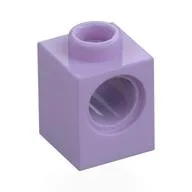 Technic Brick 1 x 1 with Pin Hole / Lavender
