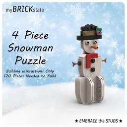 4 Piece Snowman Puzzle⛄🧩