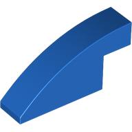 Lego Brick Curved 1 x 4 x 1 2/3 No Studs / Blue