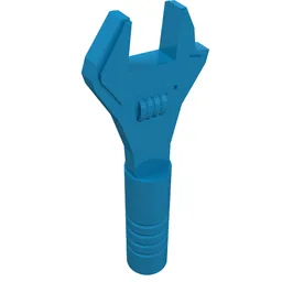 Tool Wrench / Spanner Adjustable / Dark Azure