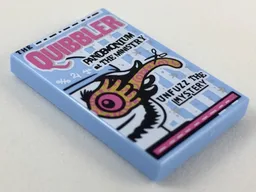 Tile 2 x 3 with The Quibbler Newspaper Pattern