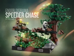 PiXEL-DANs Endor Diorama Speeder Chase
