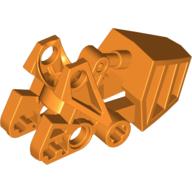 Lego Large Figure Foot, with Ball Joint Socket with Flat Top 3 x 6 x 2 1/3 / Orange