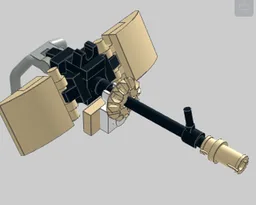 Machine gun that is mountable on vehicles.