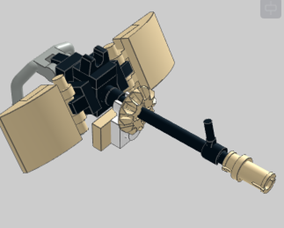 Lego Machine gun that is mountable on vehicles.