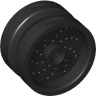 Wheel 18 x 12 with Pin Hole and Stud / Black