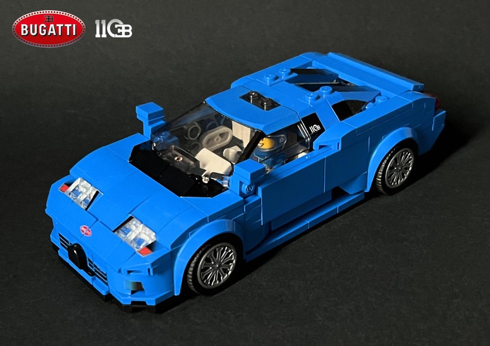 Lego Bugatti EB110 - Speed Champions 8 Studs wide