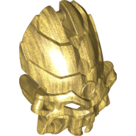 Lego Large Figure Mask Skull Spider / Pearl Gold