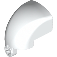 Lego Large Figure Mask / Visor with Axle Hole / White