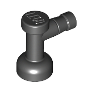 Lego Tap 1 x 1 without Hole in Spout / Black