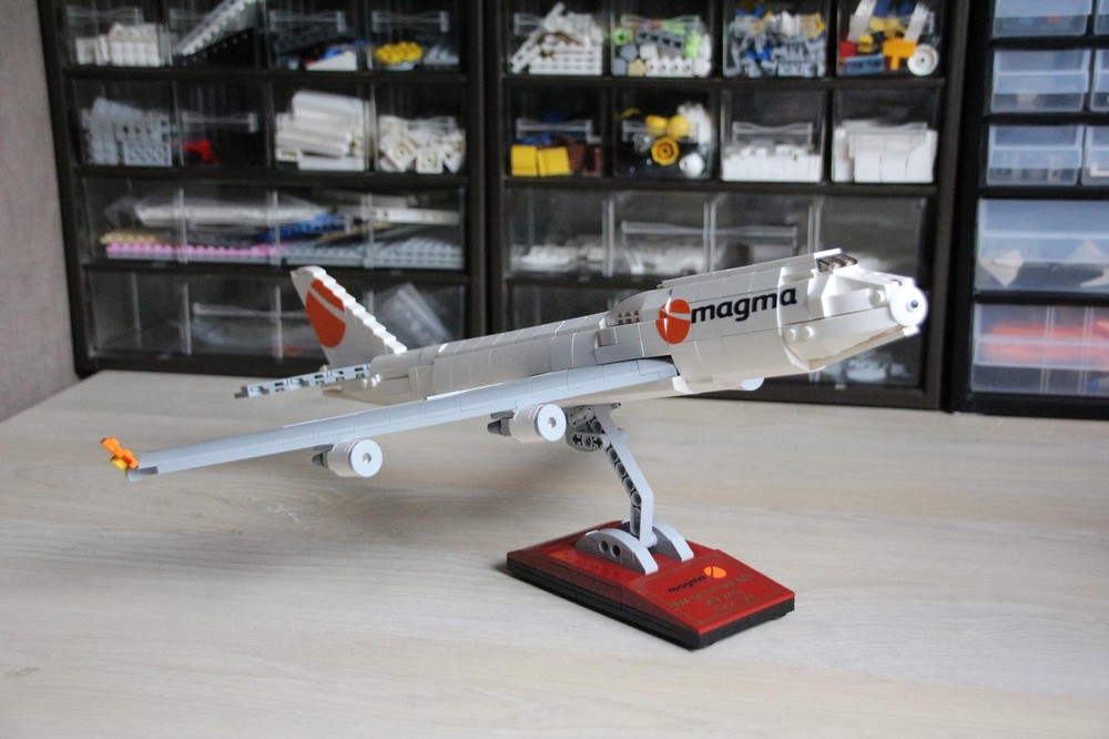 Lego Boeing 747-400 desk model