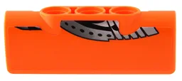 Technic, Panel Curved 2 x 5 x 1 with Silver Toyota Supra MK4 Door Mechanical Pattern Model Right Side (Sticker) - Set 42204