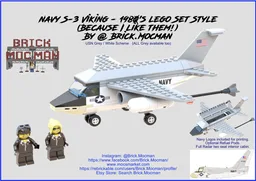 1980's Style - US NAVY S3 Viking (Grey/White Scheme)