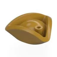 Hat Pirate Tricorne / Triangle / Pearl Gold