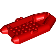 Lego Boat / Rubber Raft / Dinghy 6 x 12 / Red