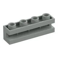 Brick Special 1 x 4 with Groove / Light Gray