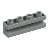 Lego Brick Special 1 x 4 with Groove / Light Gray