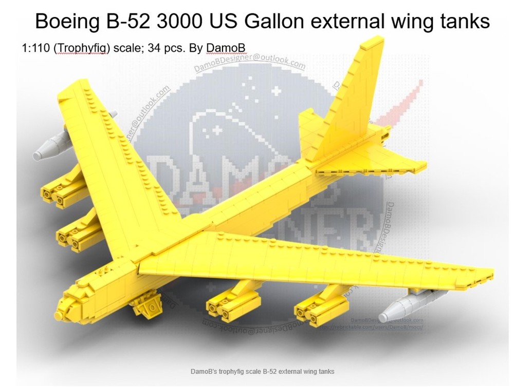Lego Boeing B-52 3000 US gallon external drop tanks